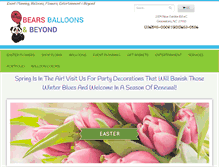 Tablet Screenshot of bearsandballoons.com